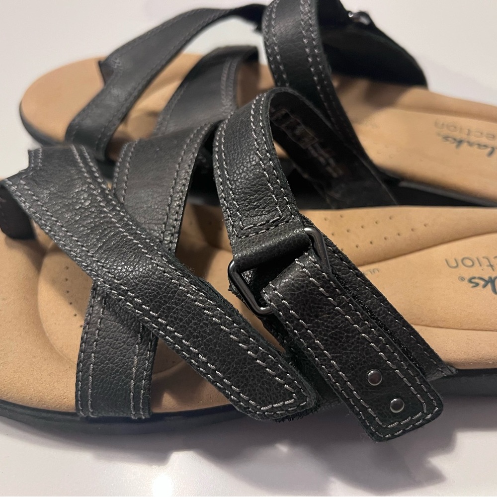 Clarks Elizabelle Bay Sandals - Leather Size 8 - Picture 2 of 6